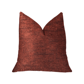 Plutus Paprika Jam Burgundy Red Luxury Throw Pillow