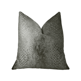 Plutus Venetian Silver Handmade Luxury Pillow