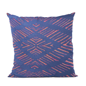 Plutus Blue Hypno Abstract Luxury Throw Pillow