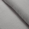 King/California King Grey White Stripe Ruffle Reversible 3 Piece Comforter Set