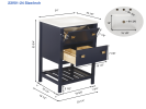 Vanity Sink Combo featuring a Marble Countertop, Bathroom Sink Cabinet, and Home Decor Bathroom Vanities - Fully Assembled Blue 24-inch Vanity with Si