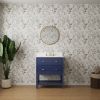 Vanity Sink Combo featuring a Marble Countertop, Bathroom Sink Cabinet, and Home Decor Bathroom Vanities - Fully Assembled Blue 30-inch Vanity with Si