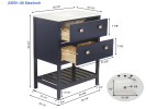 Vanity Sink Combo featuring a Marble Countertop, Bathroom Sink Cabinet, and Home Decor Bathroom Vanities - Fully Assembled Blue 30-inch Vanity with Si