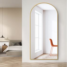 Dolonm 71x32 Inch Arch Full Length Mirror, Modern Design Standing Floor Mirror, Full Body Mirror for Living Room, Bedroom, Bathroom, Cloakroom