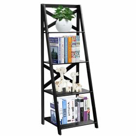 4 Tier Stepping Bookshelf Bookshelf Storage Display Tilt Home Office Decor