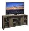 Bridgevine Home Joshua Creek 74 inch TV Stand Console for TVs up to 85 inches, No Assembly Required, Barnwood Finish