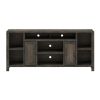 Bridgevine Home Joshua Creek 74 inch TV Stand Console for TVs up to 85 inches, No Assembly Required, Barnwood Finish