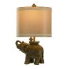 Elephant Table Lamp;  Gray
