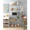 5 Tier Layer Storage Rack Organizer Kitchen Shelving Steel Wire Shelves