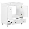 30" Bathroom Vanity with Sink;  Combo;  Cabinet with Doors and Drawer;  Solid Frame and MDF Board;  White