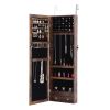 Fashion Simple Jewelry Storage Mirror Cabinet Can Be Hung On The Door Or Wall RT