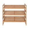 Bamboo 3 Tier Shoe Rack