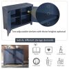 40'' Modern Console Table Sofa Table with 2 Shelves and Adjustable Accent Storage Cabinet for Living Room