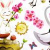 Love Cranes - Wall Decals Stickers Appliques Home Decor