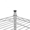 4-Tire 35"L x14"Wx47"H Steel Rack Metal Shelf; Adjustable Unit Garage Kitchen Storage; Chrome