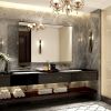 48x30inch Wall Mounted Bevel Wall Mirror For Bathroom Silver Metal Frame Decorative Rectangular Home Decor Corner Hangs Farmhouse Mirror(Horizontal &