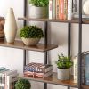 New Innovation Living Room Furniture Book Shelf Round 5-Tier Metal Plant Stand bookcase storage rack Terrace Garden Balcony Display Stand