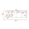 DEPOT E-SHOP Hollywood Tv Stand for TV¬¥s up 60", Double Door Cabinets, One Flexible Cabinet, Dark Walnut
