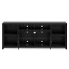 Bridgevine Home Skyline 85 inch TV Stand Console for TVs up to 95 inches, No Assembly Required, Mocha Finish