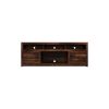 Bridgevine Home Sausalito 72 inch TV Stand Console for TVs up to 85 inches, No Assembly Required, Whiskey Finish