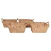 Rectangular Water Hyacinth Basket, Set of 4