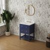 Vanity Sink Combo featuring a Marble Countertop, Bathroom Sink Cabinet, and Home Decor Bathroom Vanities - Fully Assembled Blue 24-inch Vanity with Si