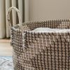 Multicolor Natural Woven Decorative Baskets (Set of 3)