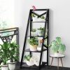4 Tier Stepping Bookshelf Bookshelf Storage Display Tilt Home Office Decor