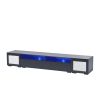 ON-TREND Rattan Style Entertainment Center with Push to Open Doors, 3-pics Extended TV Console Table for TVs Up to 90'', Modern TV Stand with Color Ch