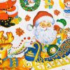 Santa Season - Large Wall Decals Stickers Appliques Home Decor