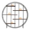 New Innovation Living Room Furniture Book Shelf Round 5-Tier Metal Plant Stand bookcase storage rack Terrace Garden Balcony Display Stand