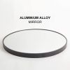 Black 24 IN Metal Round mirror