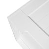 White Lift Top Entryway Storage Cabinet with 2 Safety Hinge;  Wooden Toy Box