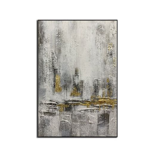 Top Selling Handmade Abstract Oil Painting Wall Art Modern Minimalist City Building Picture Canvas Home Decor For Bedroom No Frame Top Selling Handmade Abstract Oil Painting Wall Art Modern Minimalist City Building Picture Canvas Home Decor For Bedroom No Frame
