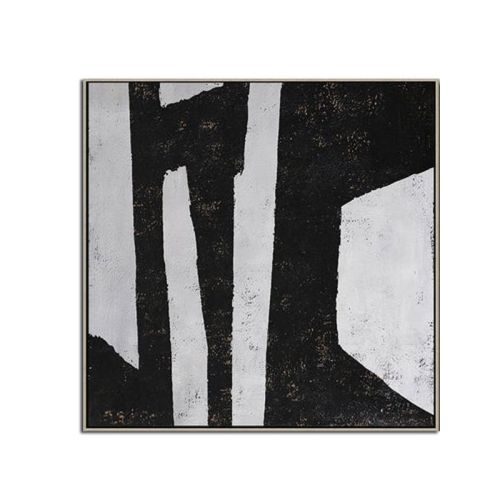 100% Handmade Abstract Oil Painting Wall Art Modern Minimalist Black and White Canvas Home Decor For Living Room No Frame 100% Handmade Abstract Oil Painting Wall Art Modern Minimalist Black and White Canvas Home Decor For Living Room No Frame