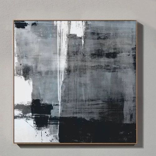 100% Handmade Abstract Oil Painting Wall Art Modern Minimalist Black and White Picture Canvas Home Decor For Living No Frame 100% Handmade Abstract Oil Painting Wall Art Modern Minimalist Black and White Picture Canvas Home Decor For Living No Frame