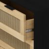 31.50"3-Drawers Rattan Storage Cabinet Rattan Drawer,for Bedroom,Living Room,Dining Room,Hallways